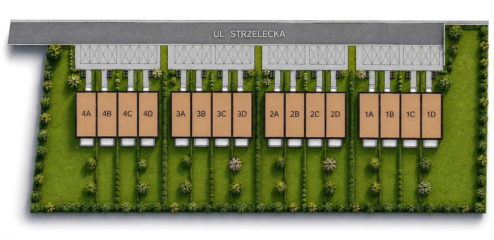 Plan osiedla – Leśne Tarasy
